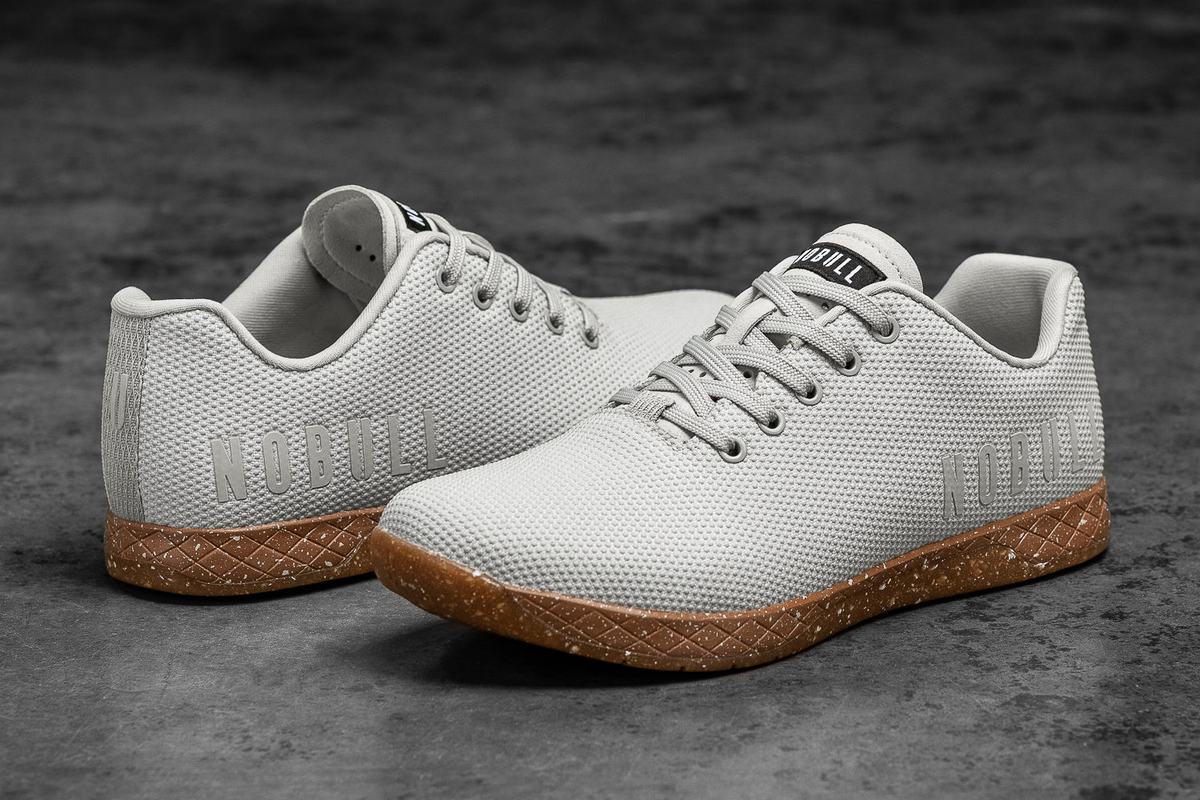 Nobull Superfabric Men's Trainers grey brown | Australia (WE6147)